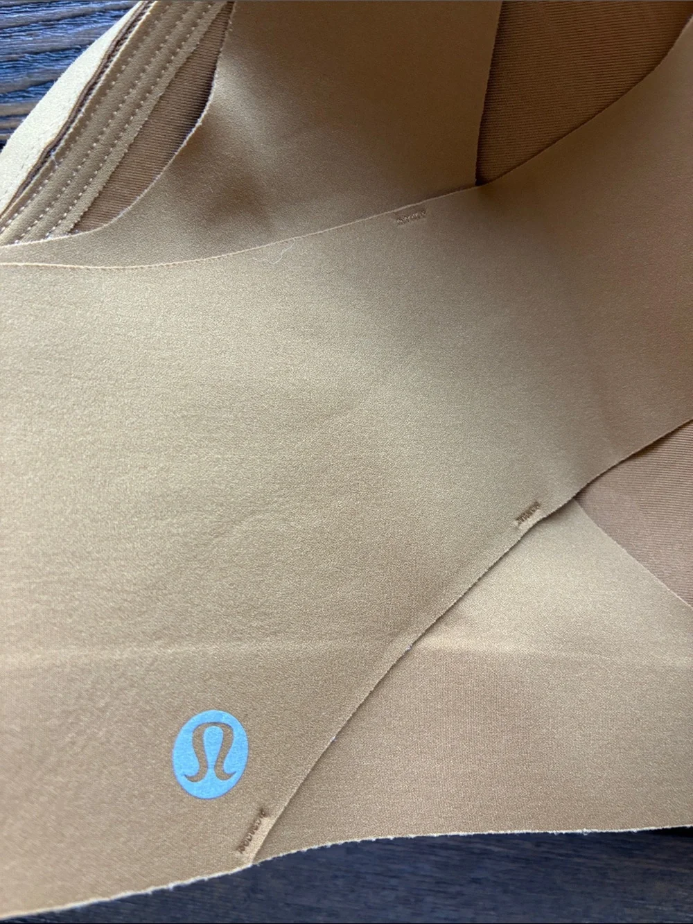 lululemon athletica Front-Zip Support Bra in Camel/Gold